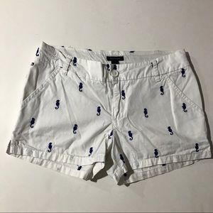 Tommy Hilfiger white seahorse shorts